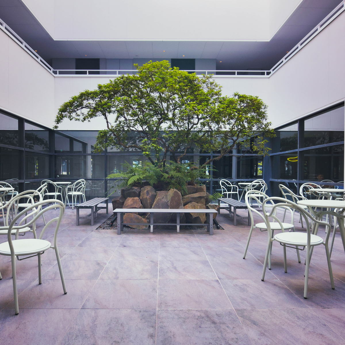 The courtyard at Kabin Kyoto